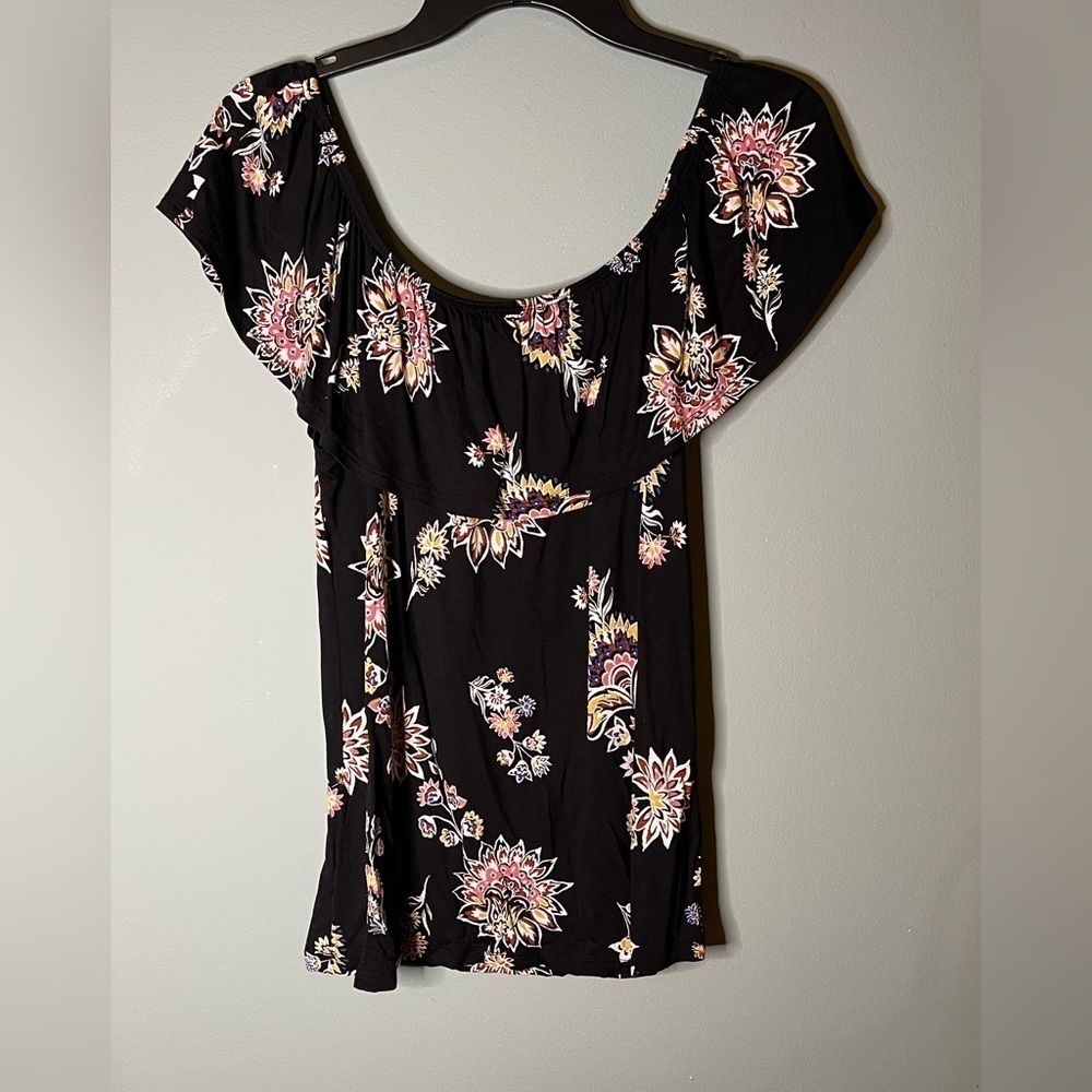 Floral off the shoulder top